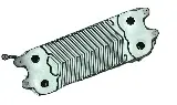 Теплообменник ГВС Vaillant TurboTEC, 14 пл., Era, (круглые ушки)