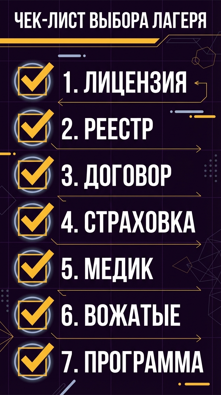 Чек-лист выбора летнего лагеря - 7 критериев для родителей