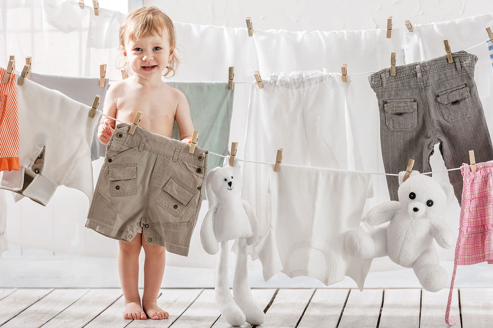 Чистая одежда для детей