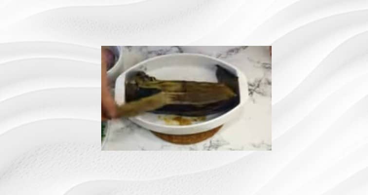 Приготовление паштета из баклажанов с грецкими орехами и чесноком: шаг 4