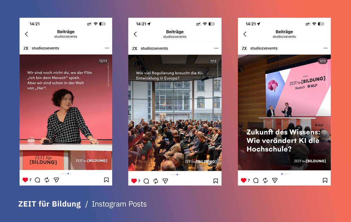 Linkedin und Instagram Social Media Content
