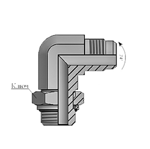 Адаптеры переходные угловые 90° корпус с к/г jic 74°/bsp