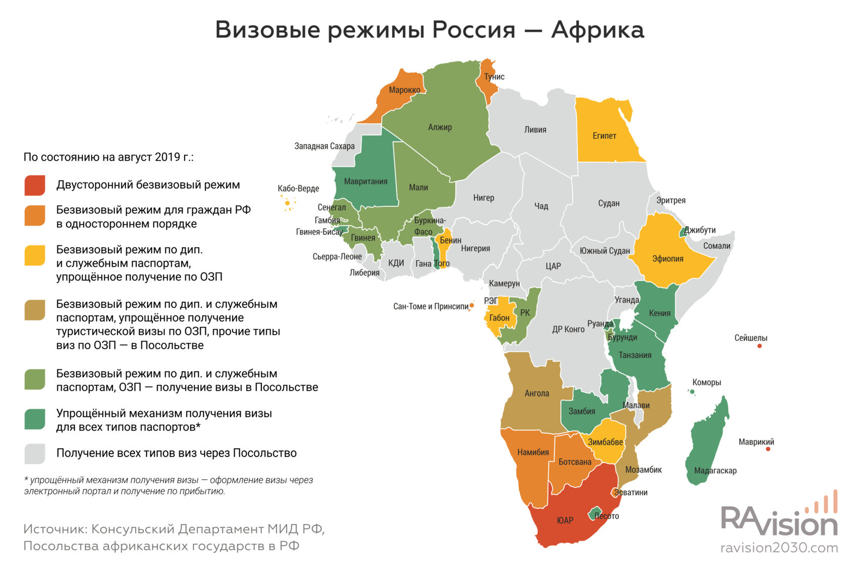 Карта россии и африки