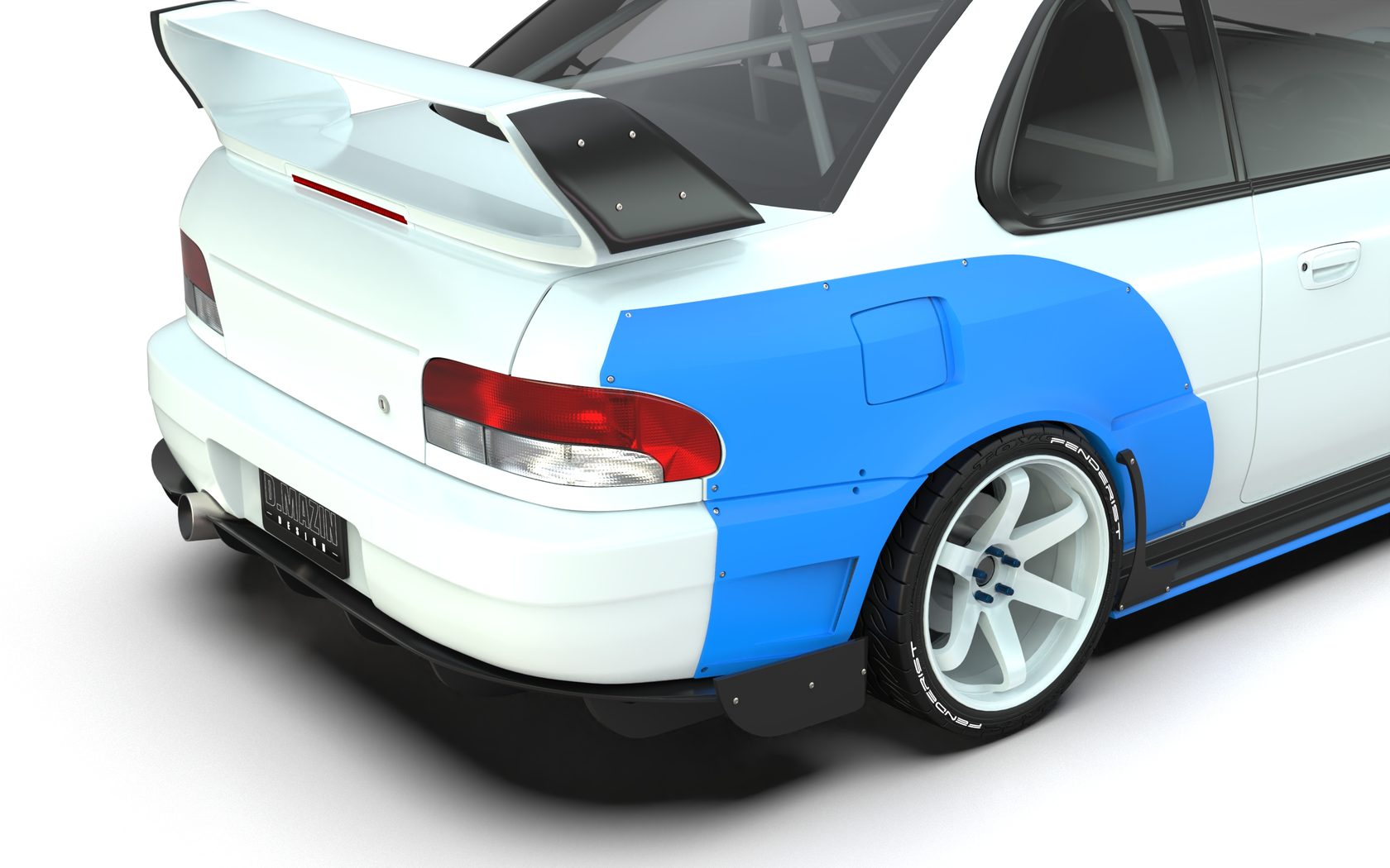 REAR WING EXTENTIONS SUBARU IMPREZA COUPE 97-00