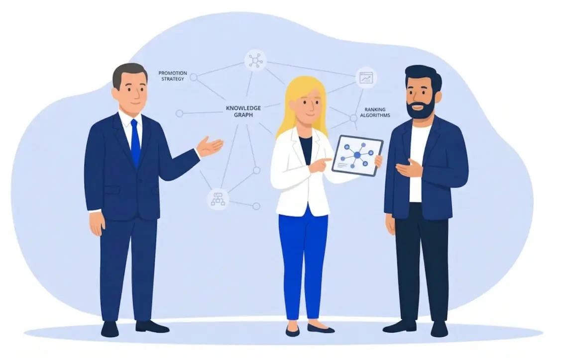 Специалисты маркетингового агентства Метриум разрабатывают план SEO-продвижения статей