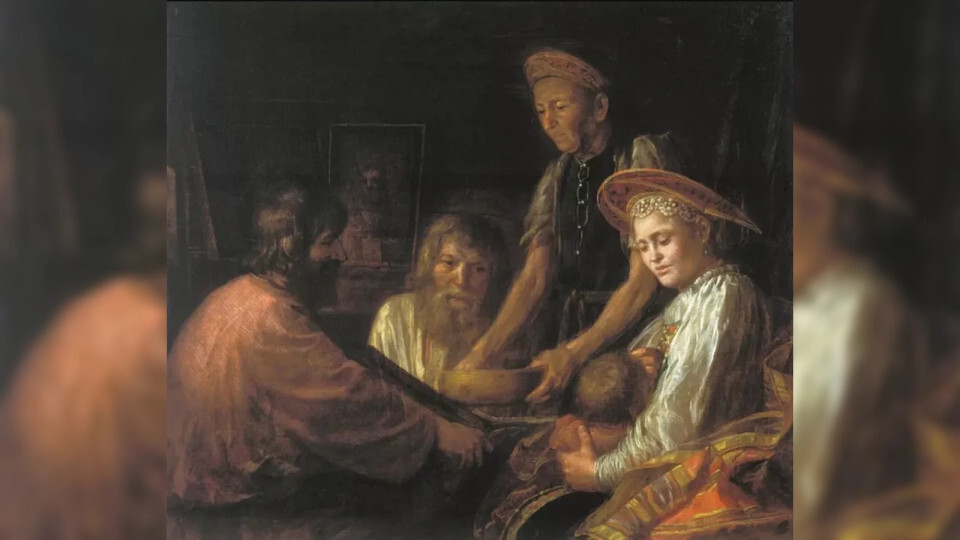 Шибанов М. Крестьянский обед. 1774Изображение сайта: https://gallerix.ru