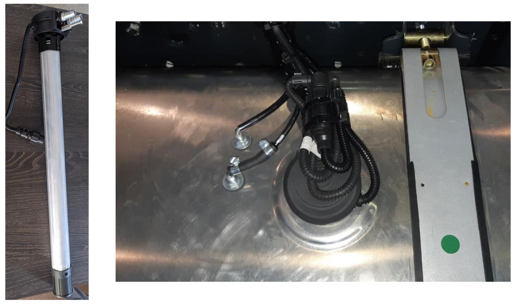 Установка топливозаборника с обогревом