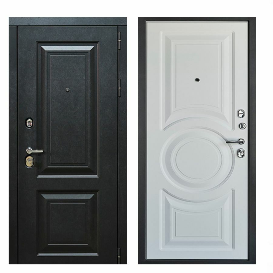 Дверь входная уличная Бункер Неаполь / Лофт черный