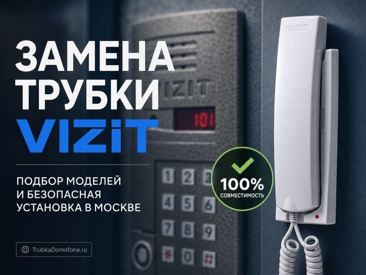 Замена трубки домофона Vizit: особенности подключения и выбор 100 совместимых моделей