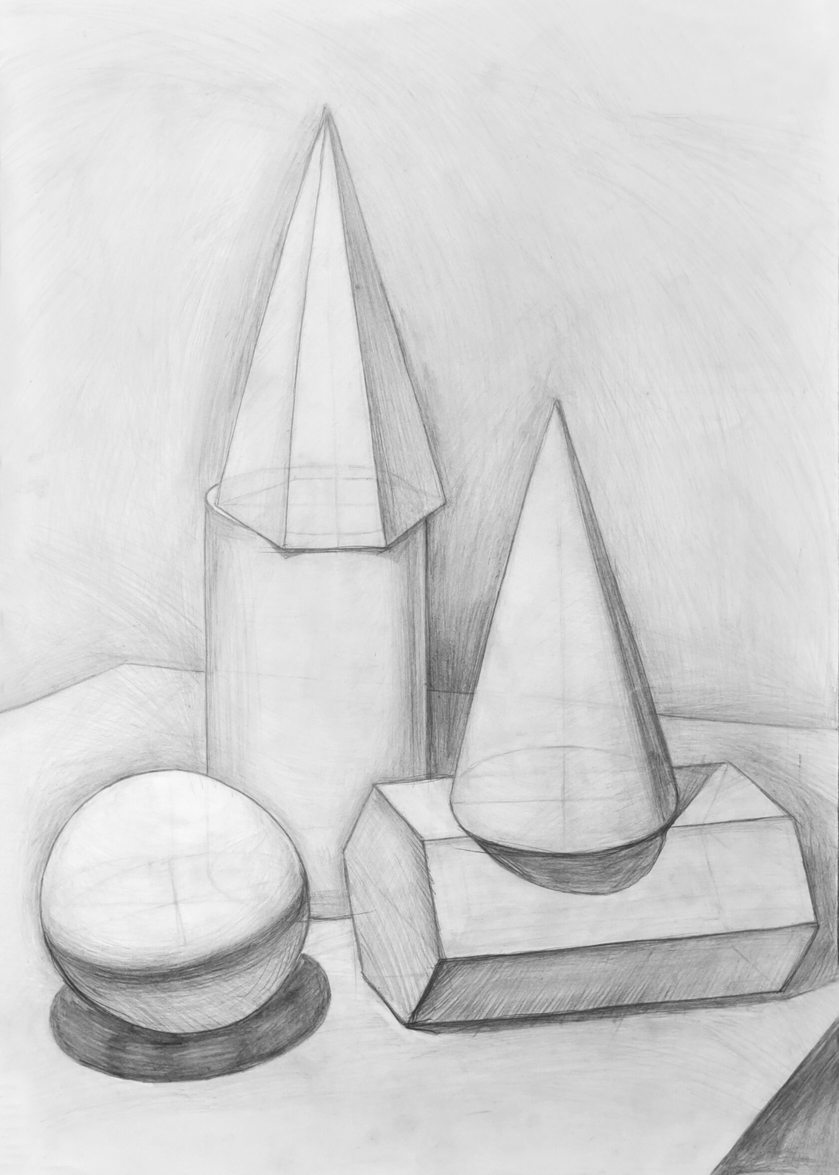 Натюрморт из пяти геометрических тел