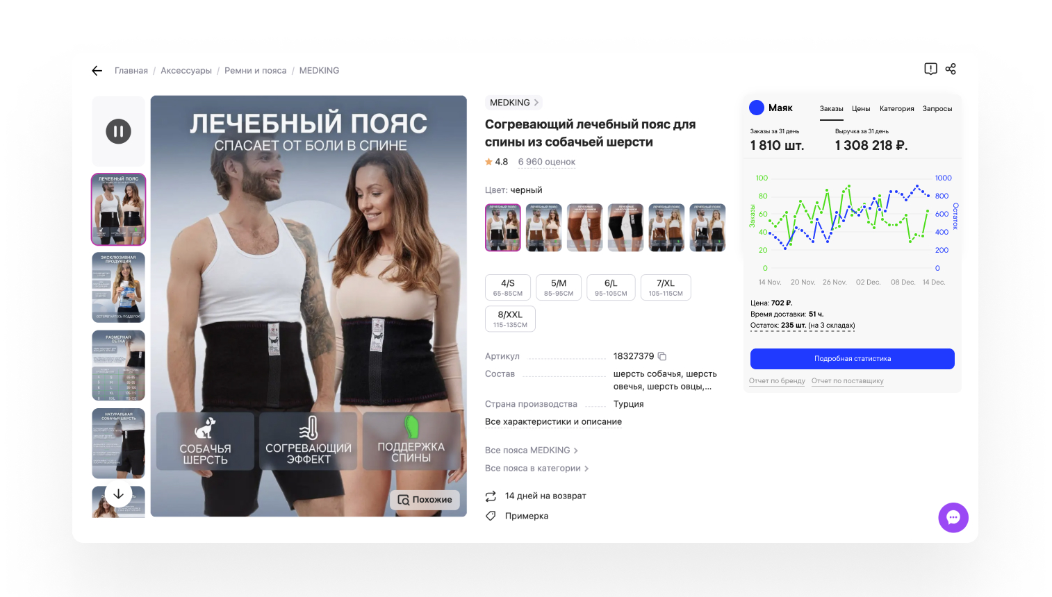 Лечебный пояс