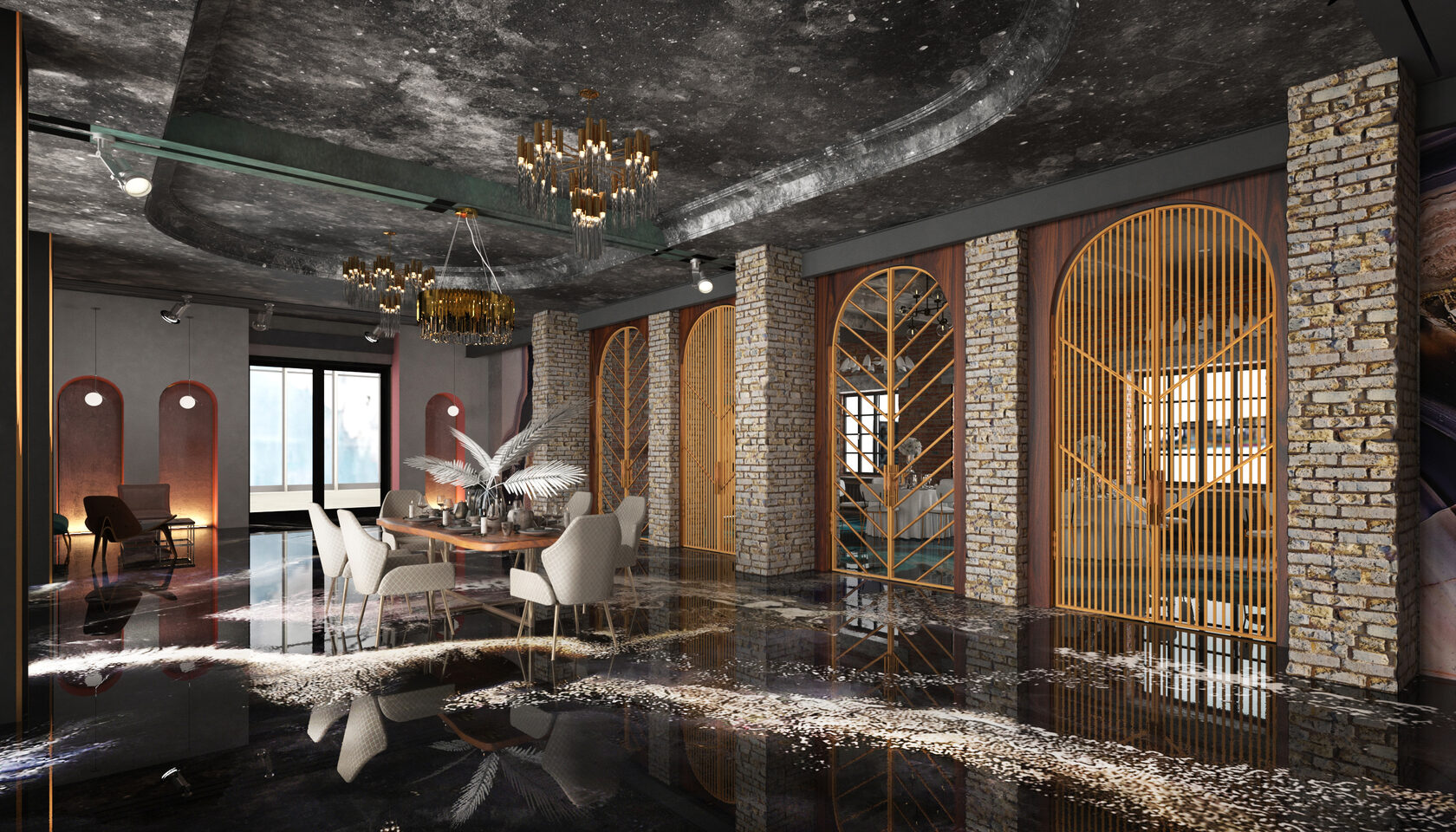 Двухэтажный дизайнерский особняк в центре Москвы