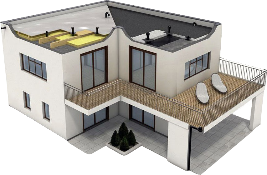 Здание без крыши/кровли