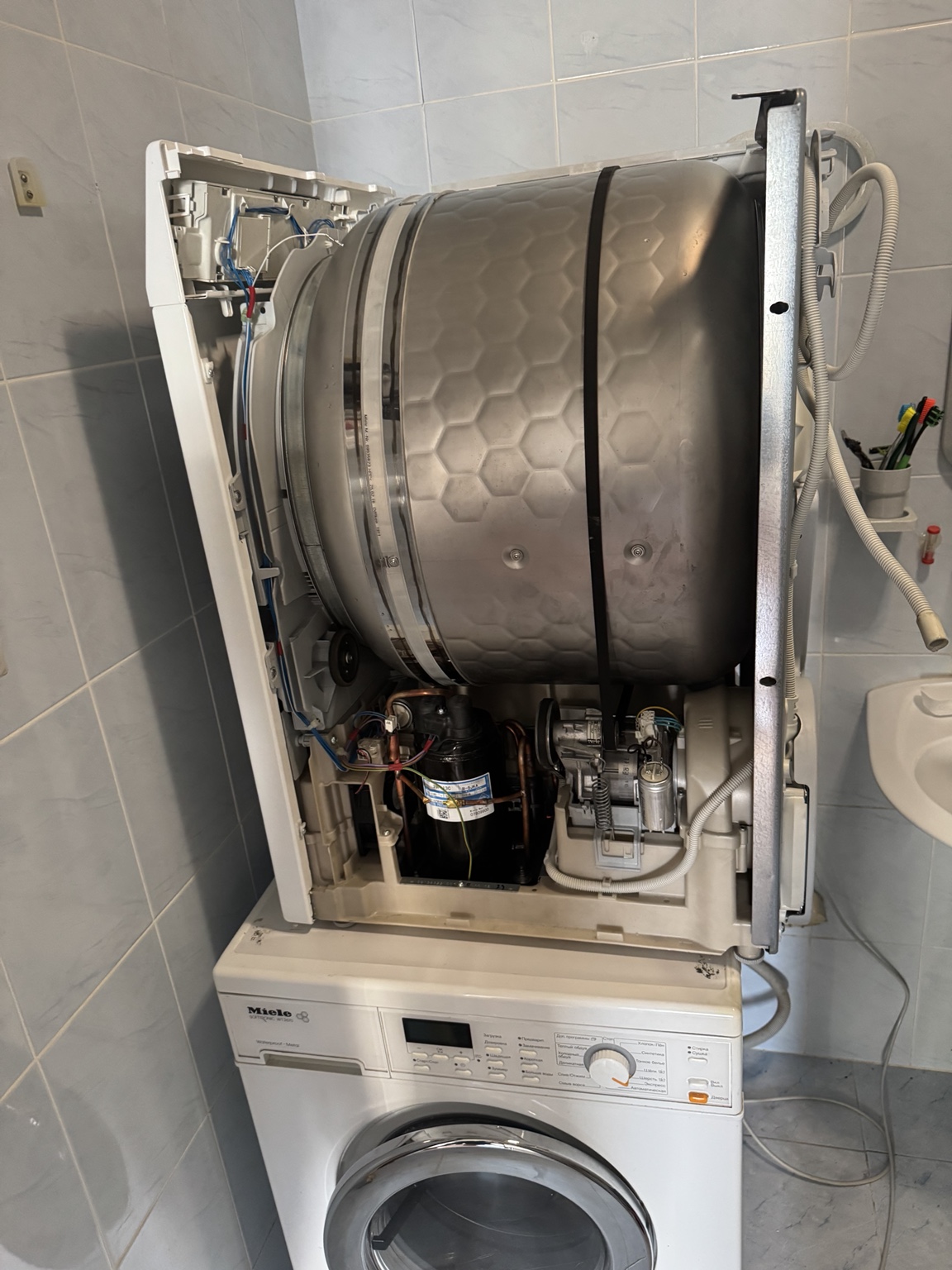 Miele в процессе разборки