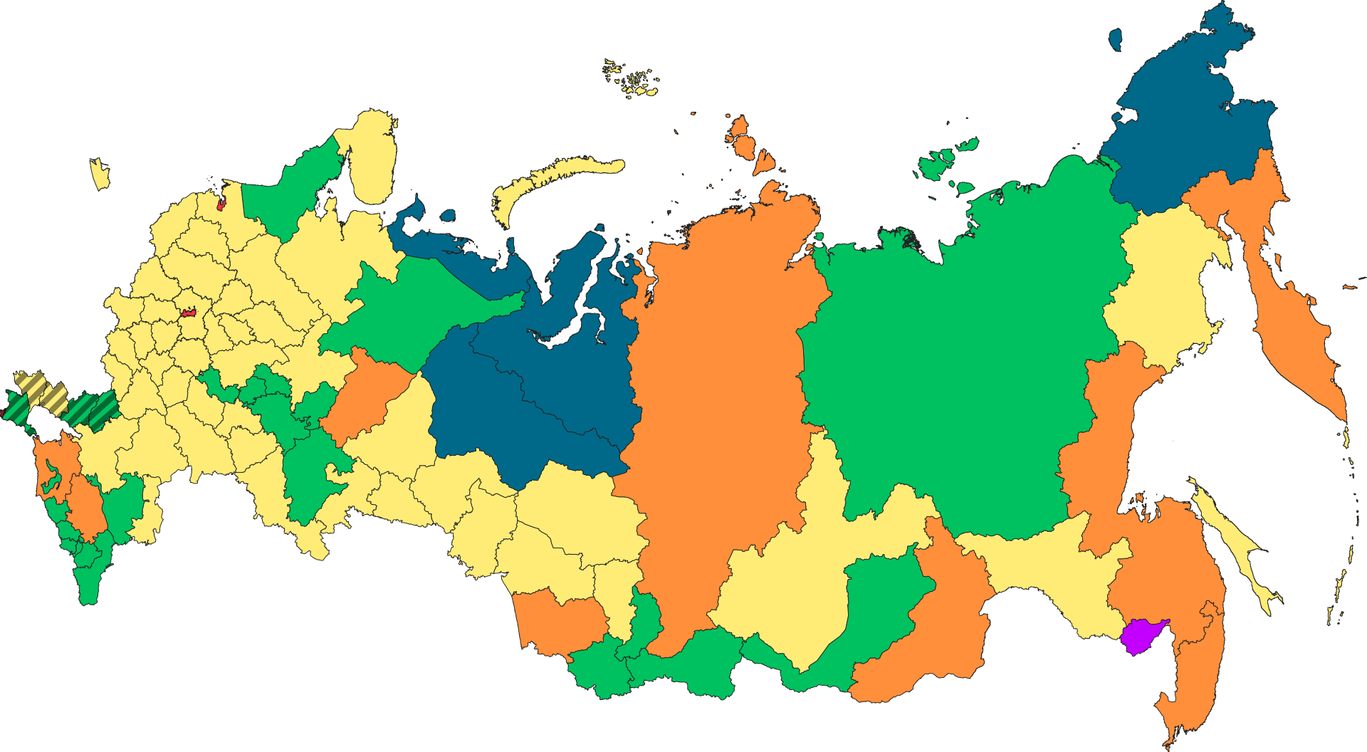 46 автономных областей