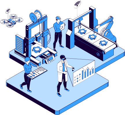 Иллюстрация процесса создания детали