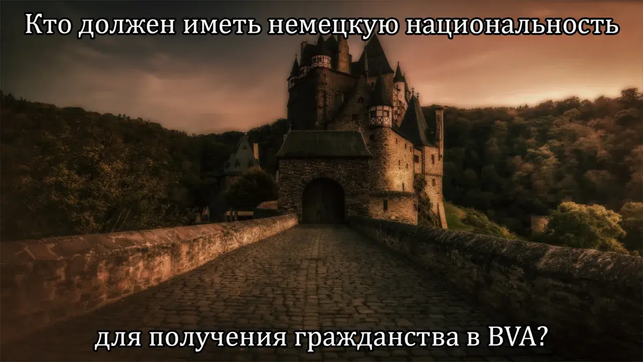 Кто должен иметь немецкую национальность для получения гражданства через BVA