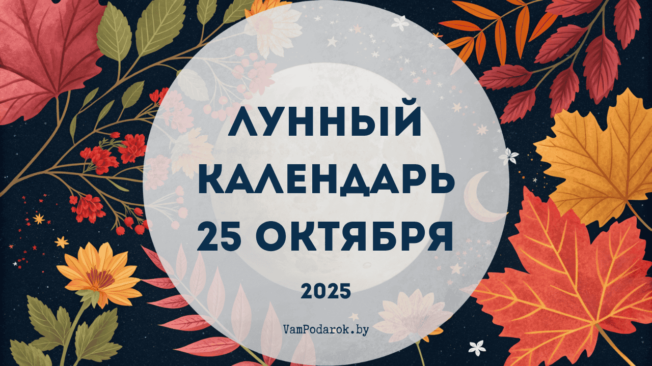 Лунный календарь на 25 октября 2025 года