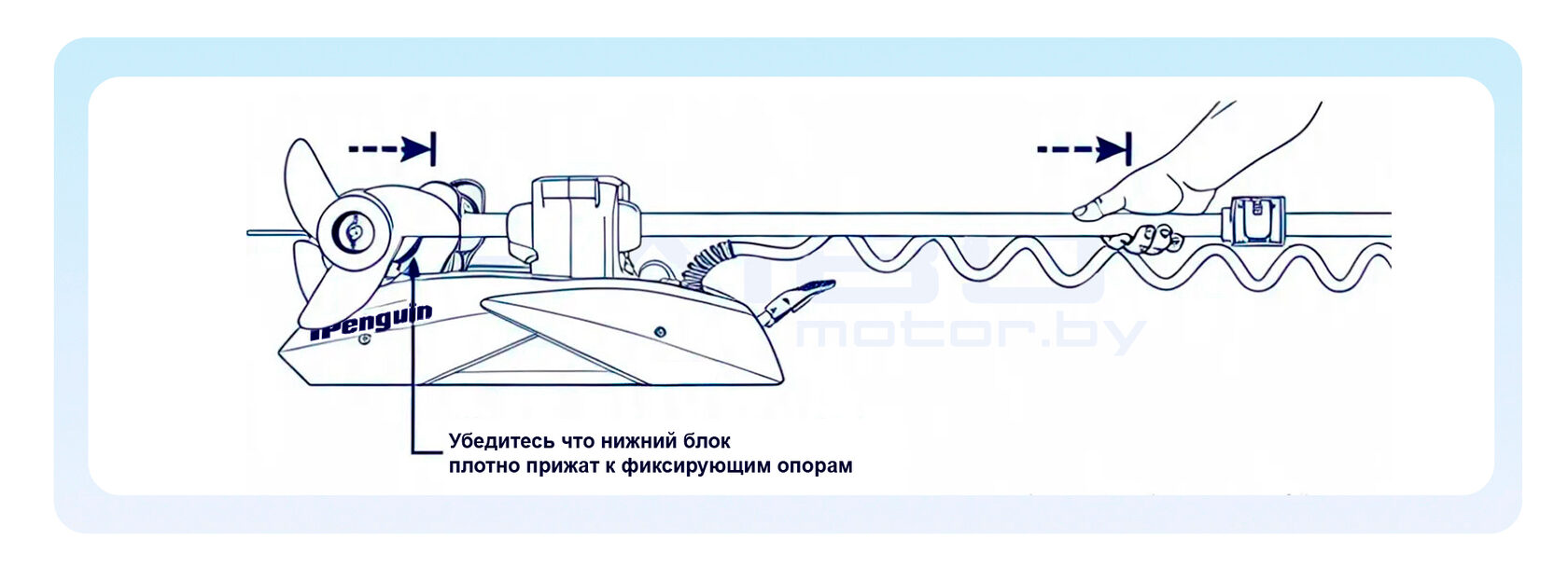 Раскладывание электромотора с GPS Haibo iPenguin