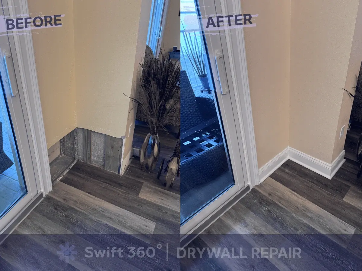 Swift360 - Handyman Orlando - Result job - Drywall Repair in Orlando - Before and After