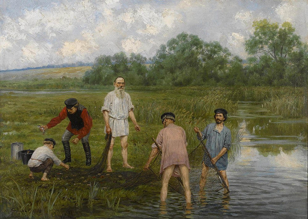 Картина «Рыбная ловля», Наркиз Бунин, 1903 год