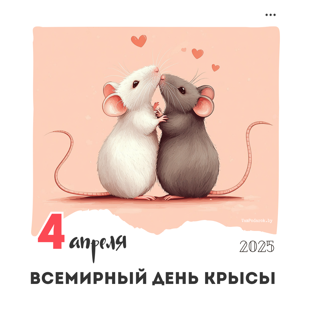 4 апреля – Всемирный день крысы