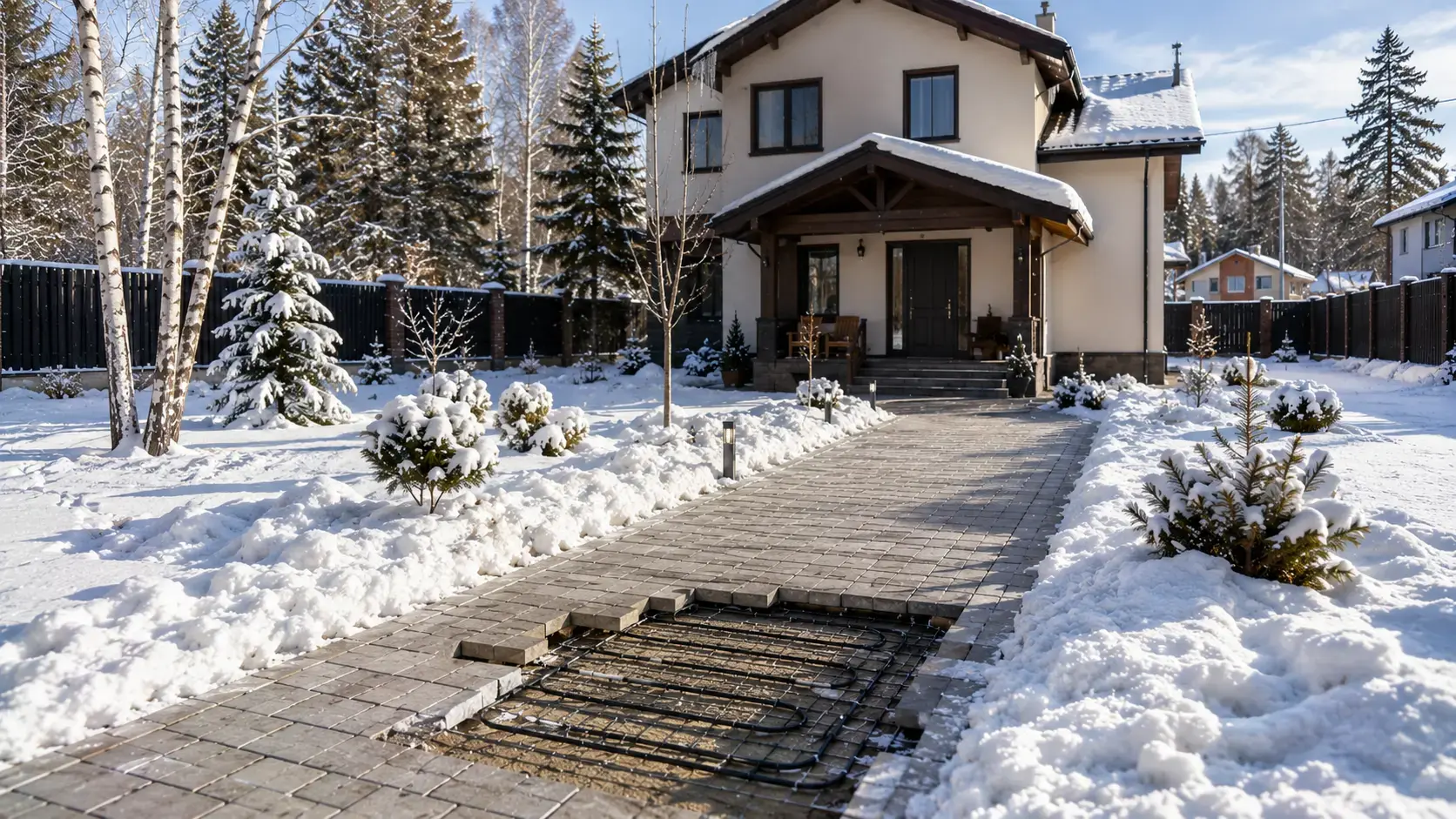 Обогрев дорожек