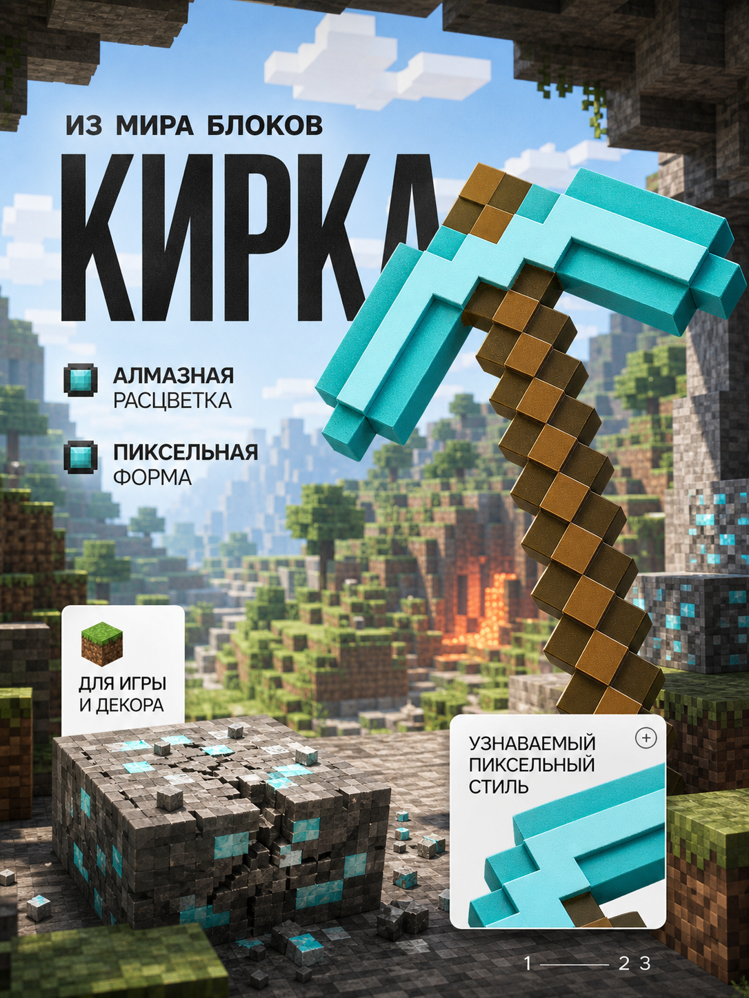 AI-карточка с управляемой сборкой элементов