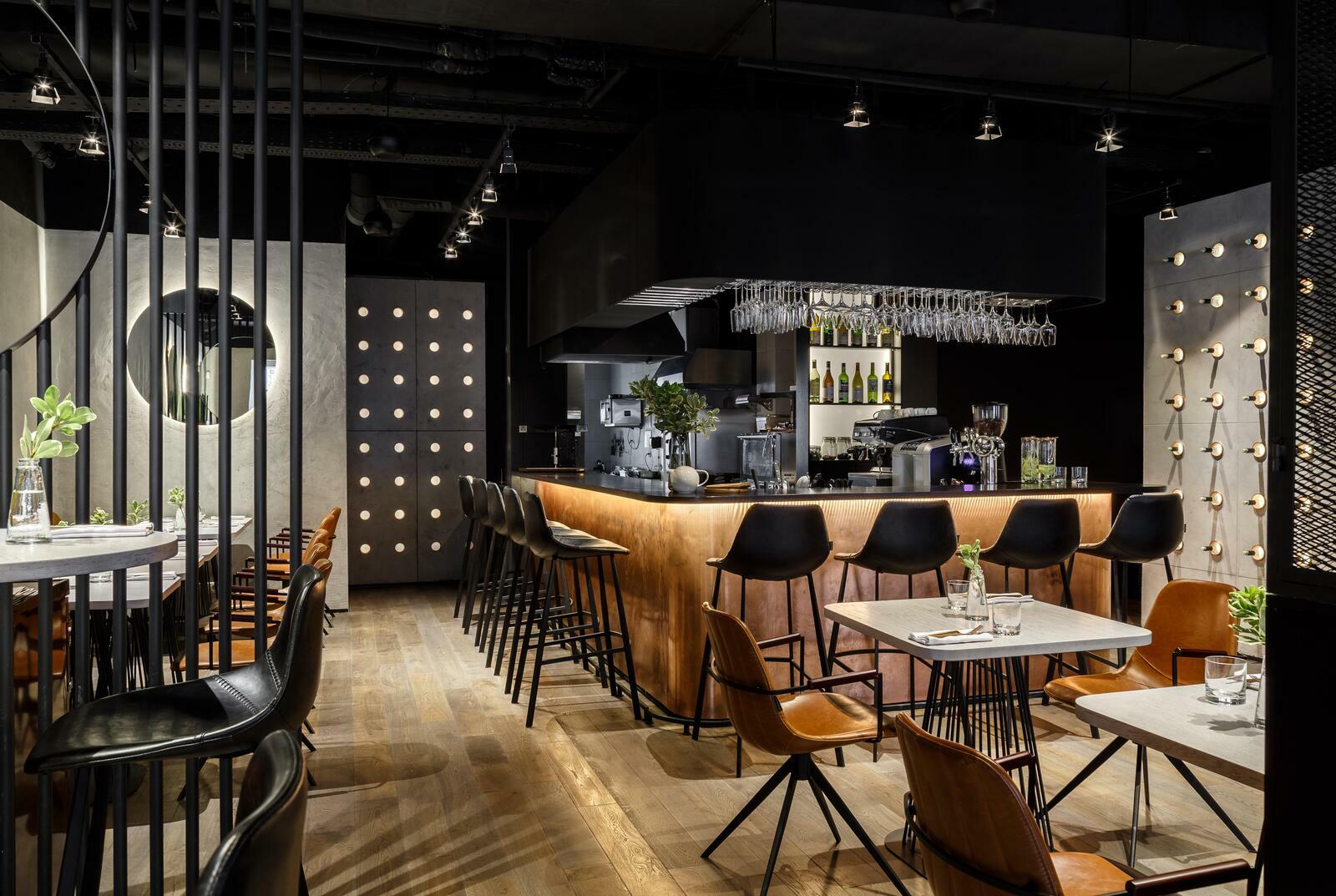 Фото интерьера Раклет-бар Borough, дизайнер интерьера ресторана Екатерина Фёдорова