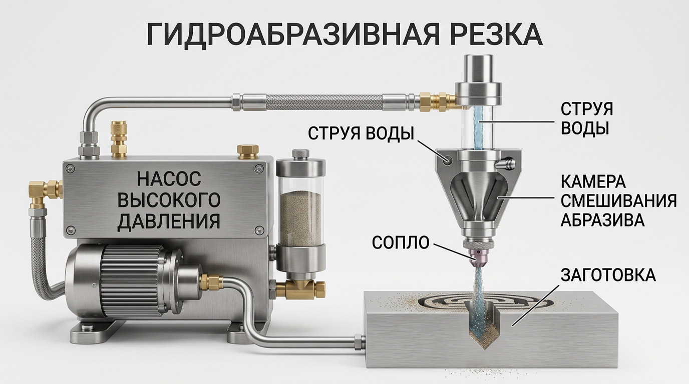 технология гидроабразивной резки