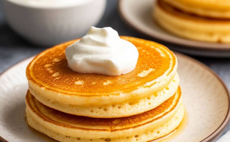 Творожные оладьи на кефире