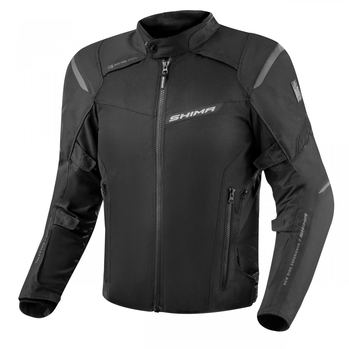 Универсальная мотокуртка SHIMA RUSH 2.0 Solid Men Black, чёрный — мотоэкипировка SPB-HS, Санкт-Петербург
