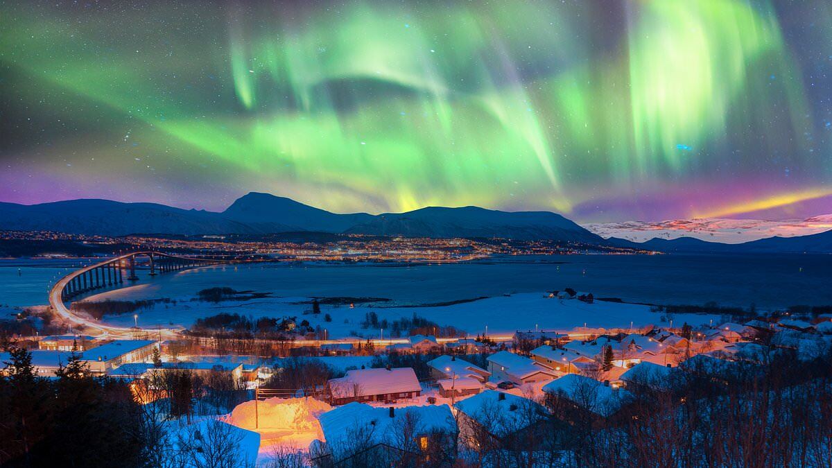 Северное сияние в Норвегии