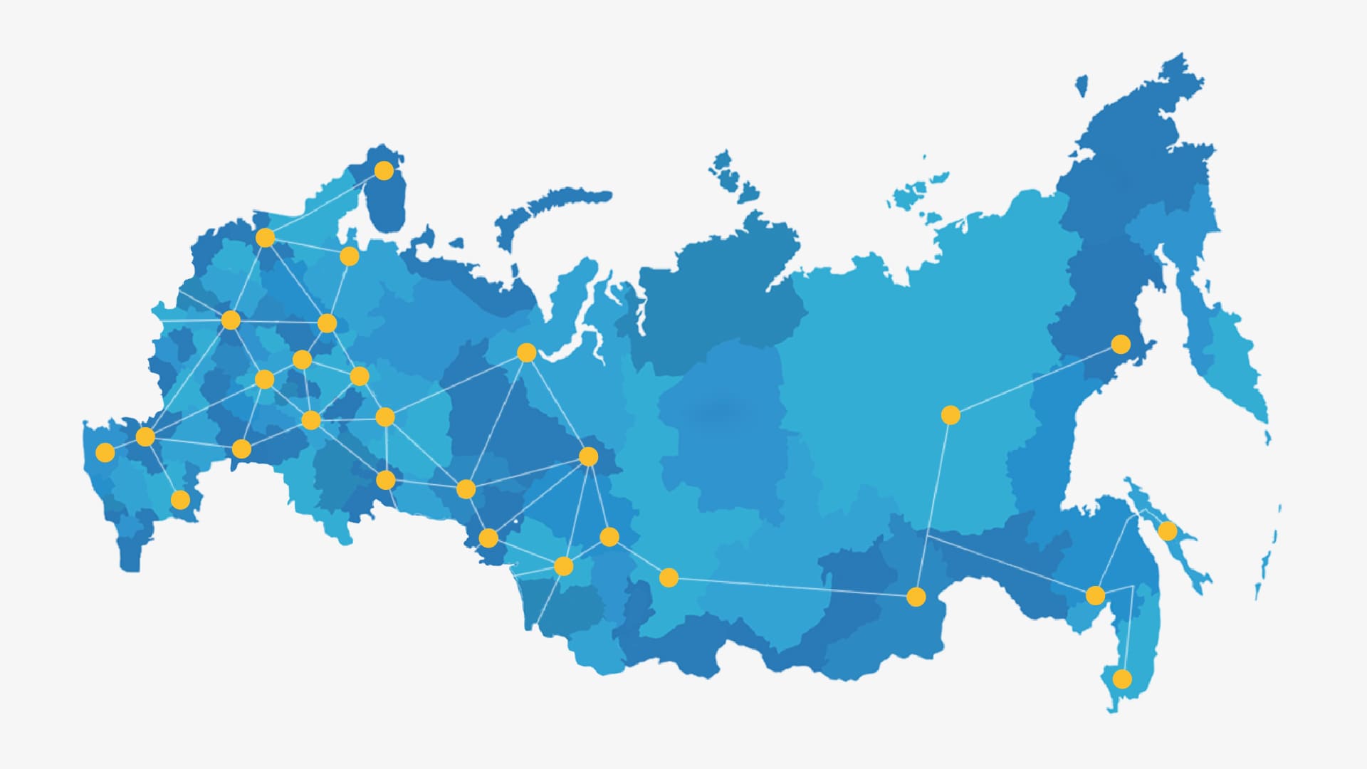 Белые фоны с картами России