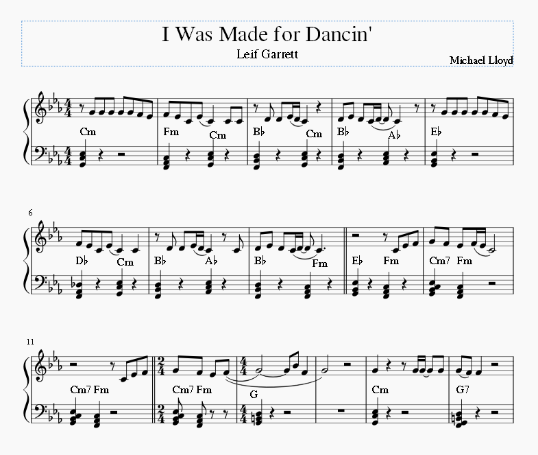 I Was Made For Dancin'