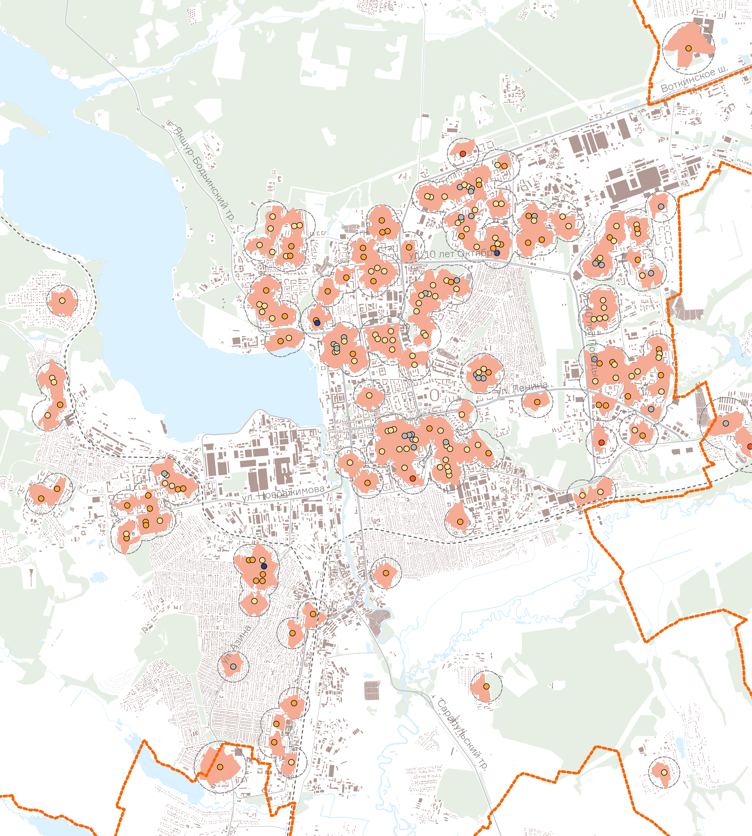 Карта ижевска 3д - 90 фото