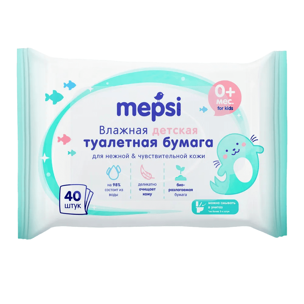 Влажная туалетная бумага