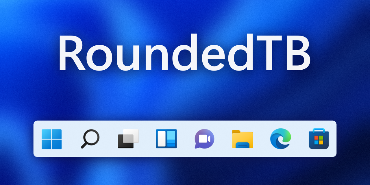 GitHub - RoundedTB/RoundedTB: Add margins, rounded corners and segments to  your taskbars!