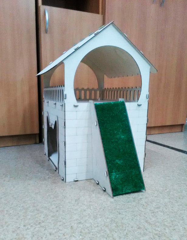 Кошкин дом из фанеры
