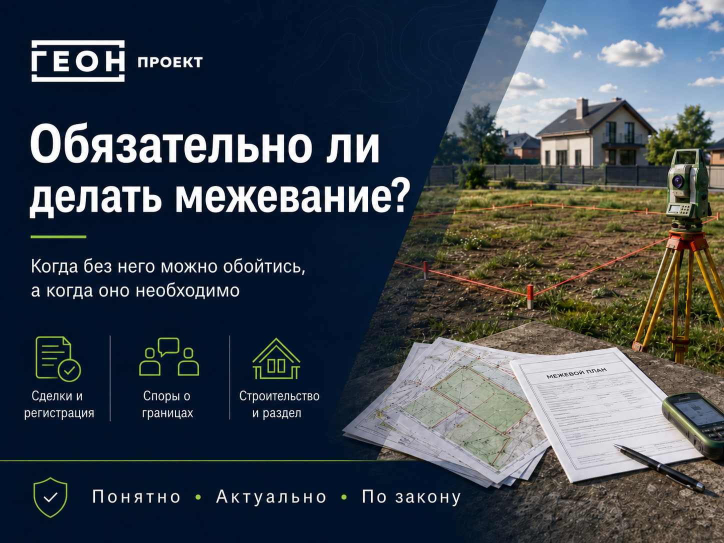 Обязательно ли делать межевание земельного участка в 2026 году