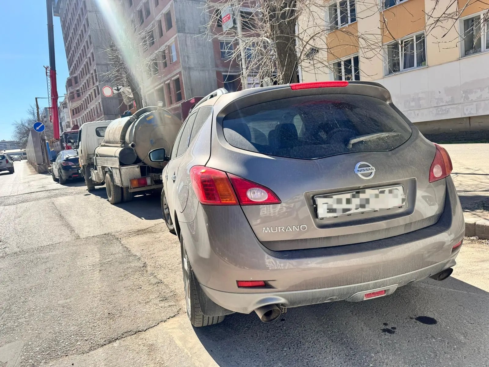 ДТП на улице Аксакова — грузовик Hyundai столкнулся с Nissan Murano, оформление без ГАИ в Уфе