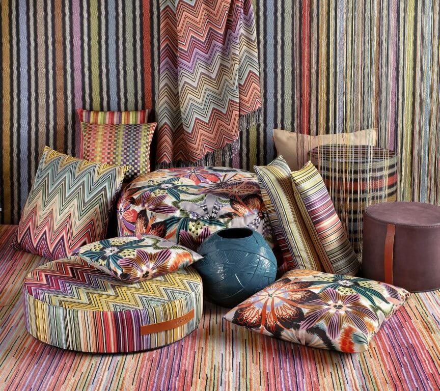 Обои missoni home в интерьере