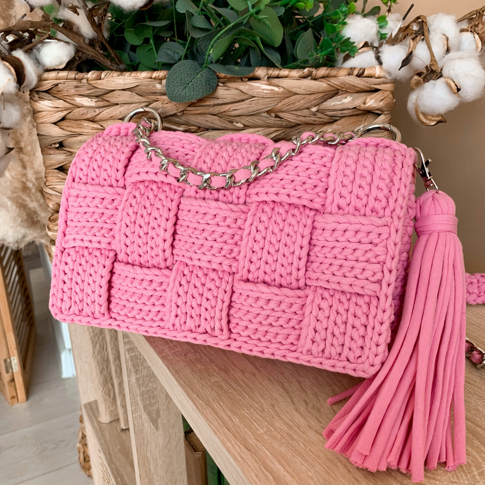 bottega crochet bag