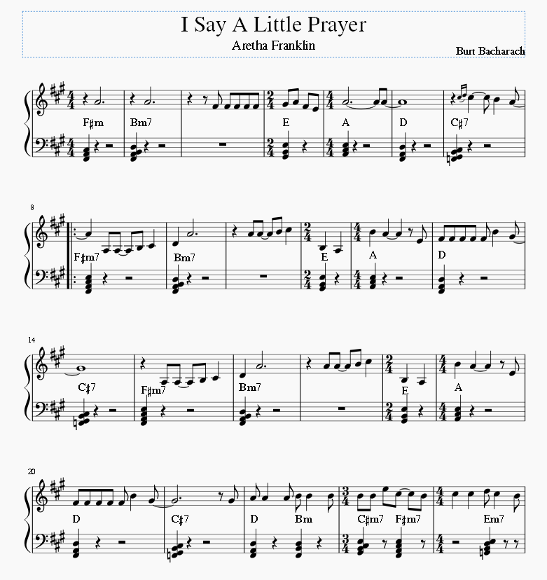 I Say A Little Prayer