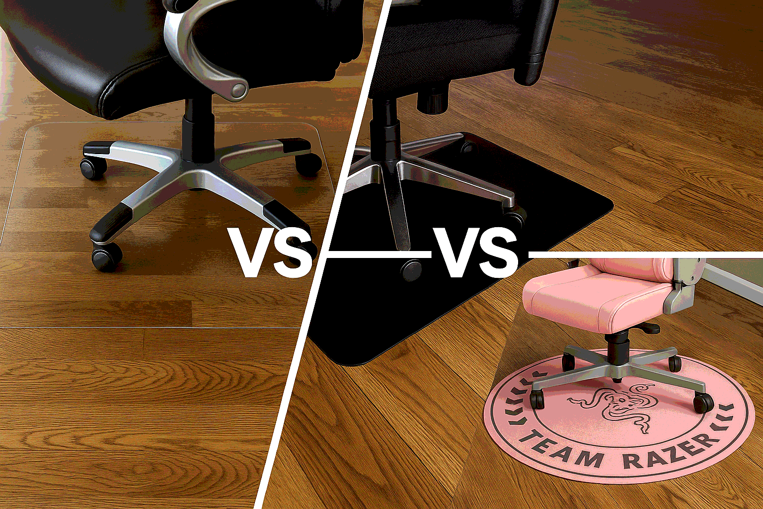 Что выбрать: резиновый, текстильный или ПВХ-коврик под кресло