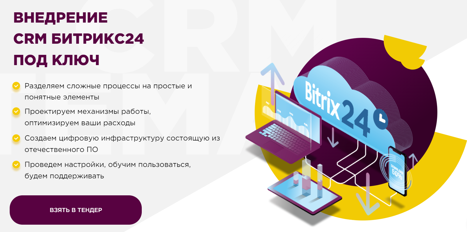 Битрикс 24 план внедрения