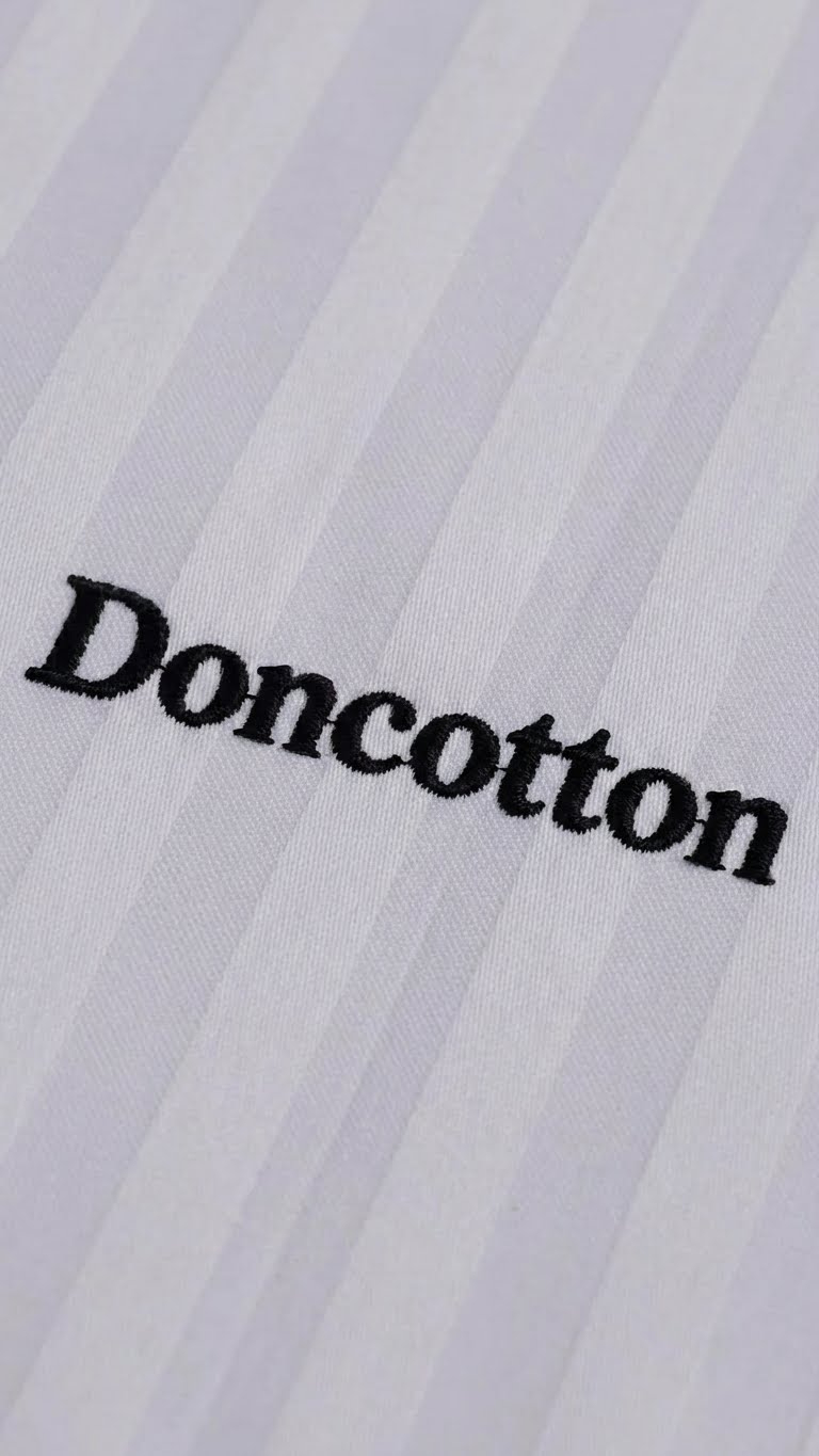 Вышивка логотипа на махре DonCotton
