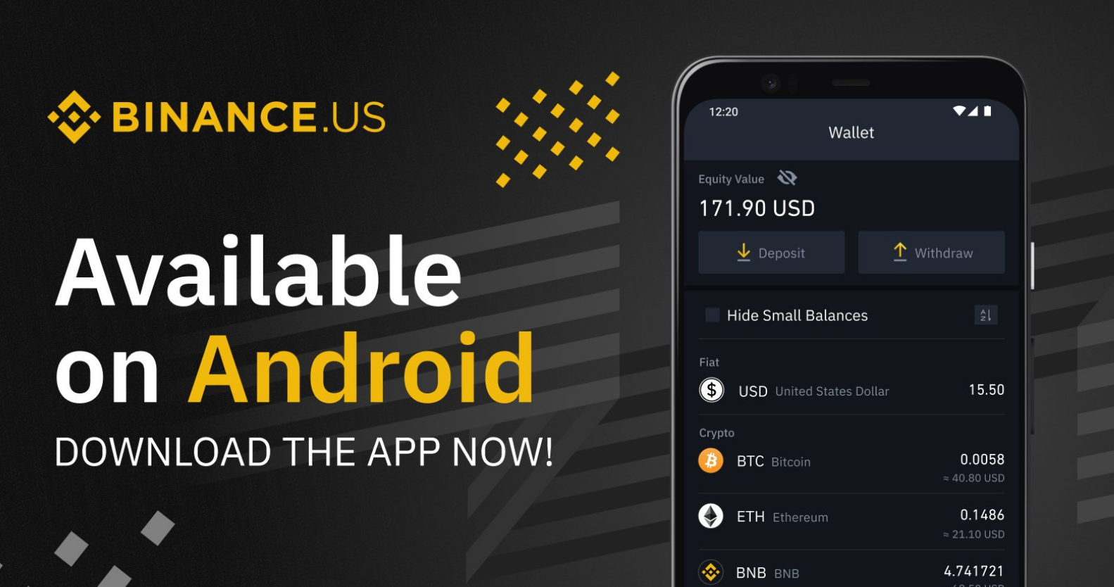 Binance US app