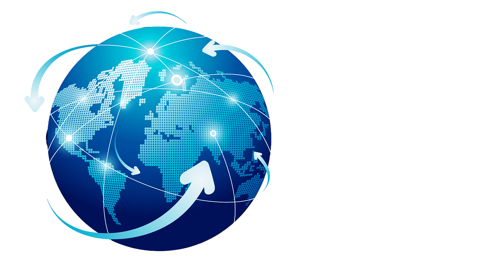 земной шар и стрелки