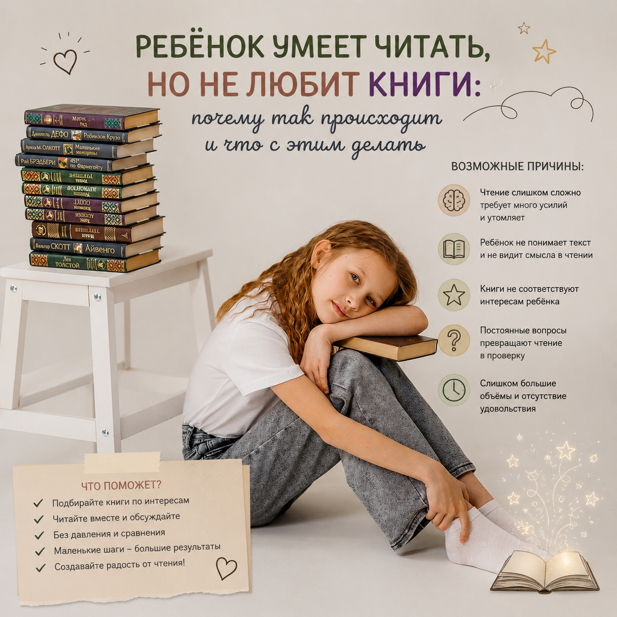 ребёнок умеет читать но не любит читатьМарина Точилина онлайн репетитор по чтению